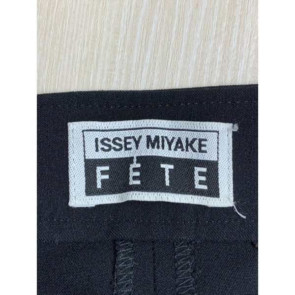 ISSEY MIYAKE FETE Bottoms 2 BLK Rayon Plain Online Sale