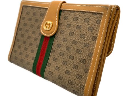 #GUCCI Long Wallet BRW Leather on Sale