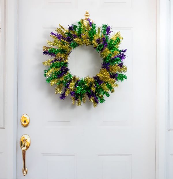 20  Metallic Pine Wreath: Mardi Gras (135 Tips) Online