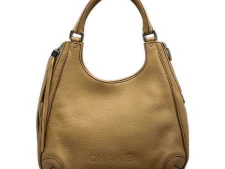 #CHANEL Hand Bag BEG Leather Sale