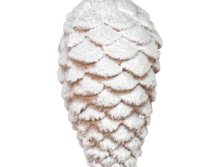 9  Frosted Pinecone Ornament Online now