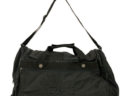 #VERSACE Boston Bag BLK Polyester Discount