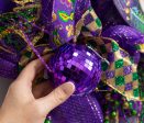 80mm Mirror Disco Ball Ornament: Purple Online Sale