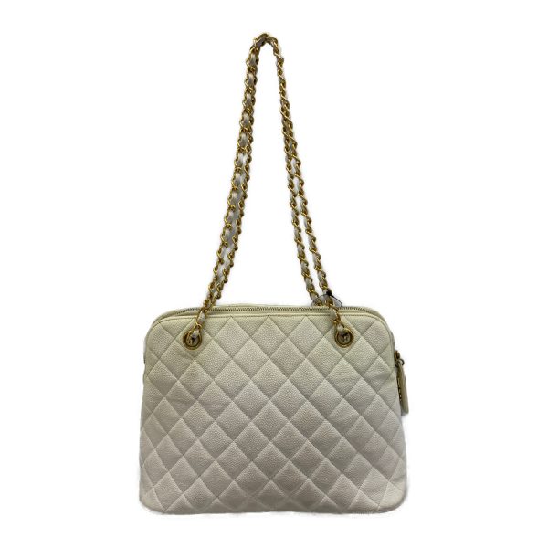 #CHANEL Cross Body Bag WHT Leather Discount