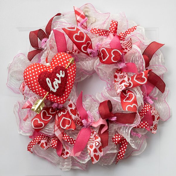 9  Love Hearts Cupid Arrow Ornament For Discount