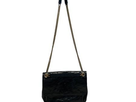 YVES SAINT LAURENT Cross Body Bag Leather BLK  Online Sale