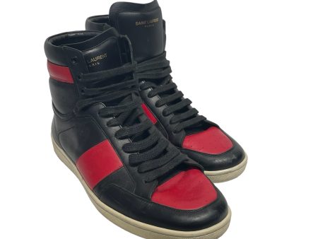 SAINT LAURENT Hi-Sneakers US 10 Leather BLK  Online