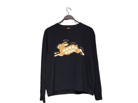 HUMAN MADE LS T-Shirt S Cotton NVY RABBIT Online Hot Sale